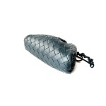 Bottega Veneta The Pouch Intrecciato Leather Clutch